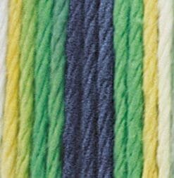 Bernat Handicrafter Cotton Yarn, Ombre, 12 Ounce, Aquarius, Single Ball