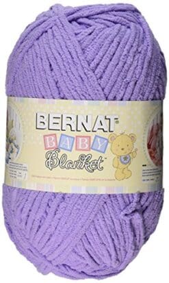 Bernat Baby Blanket Yarn, 10.5 Ounce, Baby Lilac, Single Ball