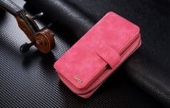 DRUnKQUEEn iPhone 6s Plus / iPhone 6 Plus Case, Premium Zipper Wallet Leather Detachable Magnetic Case Purse Clutch with Black Flip Credit Card Holder Cover for iPhone 6Plus