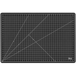 US Art Supply 24" x 36" GREEN/BLACK Professional Self Healing 5-Ply Double Sided Durable Non-Slip PVC Cutting Mat Great for Scrapbooking, Quilting, Sewing and all Arts & Crafts Projects (Choose Green/Black or Pink/Blue Below)