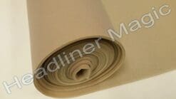 Light Tan Auto Headliner 3/16" Foam Backing Fabric Material 72" X 60"