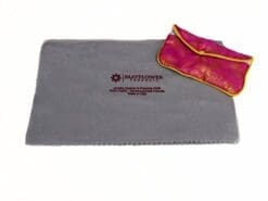 Mayflower Polishing Cloth for Cleaning Silver, Gold and Platinum Jewelry - NON TOXIC- Jewelry Cleaner - Size 11" X 14" - Tarnish Remover- Layer of Protection for Jewelry - Includes A Jewelry Bag (assorted colors)