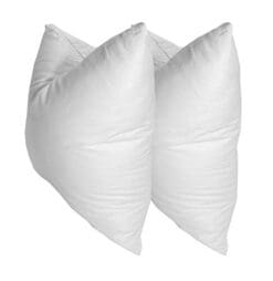 Pillowflex Set of 2 Synthetic Down Alternative Pillow Inserts for Shams (18 Inch by 18 Inch)