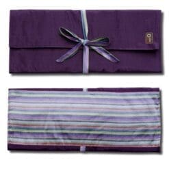 della Q Combo Knitting Case for Straight & Double Point & Circular Knitting Needles; 018 Purple Stripes 101-1-018