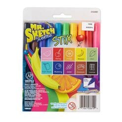 Mr. Sketch Scented Stix Markers, Fine Tip, Assorted Colors, 10-Count