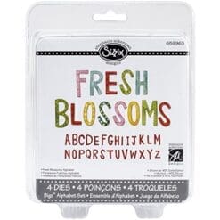 Sizzix 2.375-Inch Fresh Blossoms Bigz Die Set, 5.5-Inch by 6-Inch, 4-Pack