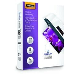 Fellowes Thermal Laminating Pouches, ImageLast, Letter Size, 3 Mil, 150 Pack (5200509)