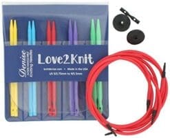 Love2Knit Interchangeable Knitting Needle Set, US5-9