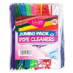 Edukit Jumbo Pack Of 360 Pipe Cleaners/Chenille Stems 12 inch x 6 mm - 14 Colors - Inc. Fluorescent Colours