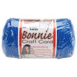 Bonnie Macrame Craft Cord 6mmx100yd-Royal Blue