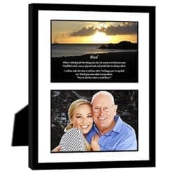 Gift for Dad - Touching Poem From Daughter or Son - Birthday or Father's Day - 8x10 Inch Frame with Mat - Add Photo