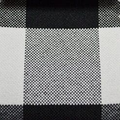 25 Yard Bolt - BLACK/WHITE 60" Wide Poly Poplin 1-inch Checkered Fabric