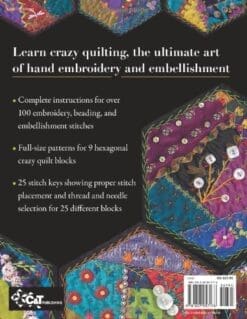 Foolproof Crazy Quilting: Visual Guide_25 Stitch Maps • 100+ Embroidery & Embellishment Stitches