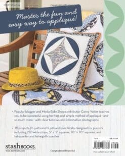 C&T Publishing Playful Petals: Learn Simple, Fusible Appliqué 18 Quilted Projects Made From Precuts