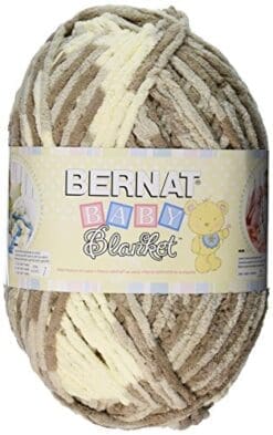 Bernat Baby Blanket Yarn, 10.5 Ounce, Sandcastles, Single Ball