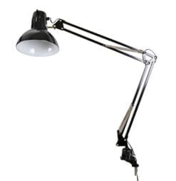 LED Swing Arm Lamp in Black 12038