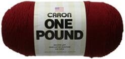 Caron One Pound Yarn, 16 Ounce, Claret, Single Ball