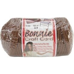 Bonnie Macrame Craft Cord 6mmx100yd-Almond