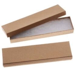 Kraft Brown Cardboard Jewelry Boxes 8 x 2 x 1 Inches (100)