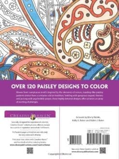 Dover Publications Book, Creative Haven Paisley Pattern (Creative Haven Coloring Books)