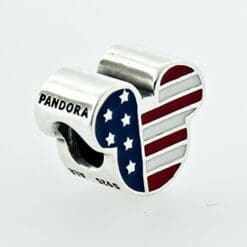 Pandora Disney Mickey Americana with Red White and Blue Enamel Charm 791585enmx