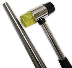 ToolUSA Deluxe Jeweler's Set of 12" Ring Mandrel and Double-Face Nylon & Rubber Mallet