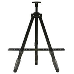 Easel, Berland Black Aluminum 71 Inches Tall, Portable, Lightweight and Sturdy Telescoping Tripod for Tabletop or Floor - Perfect for Field, Display and Presentation - Includes Carry Bag