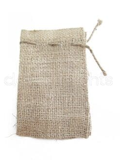 CleverDelights 4" x 6" Burlap Bags with Natural Jute Drawstring - 100 Pack - Small Burlap Pouch Sack Favor Bag for Showers Weddings Parties and Receptions - 4x6 inch