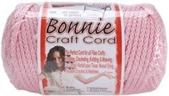 Bonnie Macrame Craft Cord 6mm X 100yd-Pink