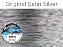 Soft Flex Original .014" 100 ft. Satin Steel Beading Wire