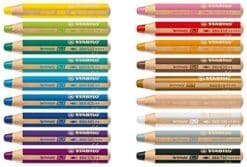 Stabilo Woody Crayons Set Of 18 W/Sharpener