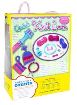 Creativity for Kids Quick Knit Loom - Teaches Beneficial Skills and Creativity - Easy to Use - For Ages 7 and Up