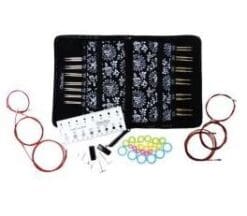 ChiaoGoo Twist Red Lace Interchangeable Knitting Needle Set Complete: Sizes US 2 (2.75mm)-US 15 (10mm) 7500-C