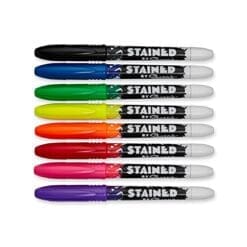 Sharpie Stained Fabric Markers, Brush Tip, Assorted Colors, 8-Count