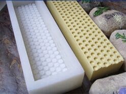 Rectangular Soap Mold Thick and Sturdy Silicone Natural Soap Making Mould with Honeycomb Design 10inch 16oz Soap