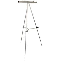 US Art Supply "Classroom" Large Jumbo 66" Tall Silver Aluminum Flipchart Display & Presentation Easel (4-Easels)