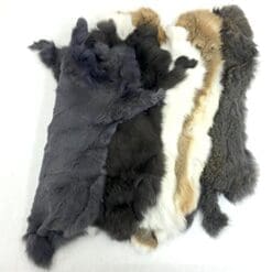 Assorted Bulk Craft Grade Rabbit Pelts (5 Pack)