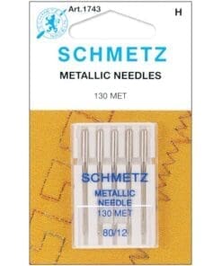 Schmetz Metallic Machine Needles 5pcs Size 80/12