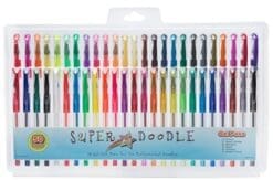 Super Doodle Gel Pens, 50 Pack (Brown Earth Tones, Glitter, Metallic, Neon, and Classic Colors)