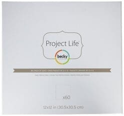 Becky Higgins Big Pack of 12x12 Page Protectors (60 Pages)