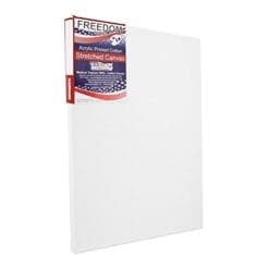 US Art Supply 12 X 16 inch Professional Quality Acid Free Stretched Canvas 6-Pack - 3/4 Profile 12 Ounce Primed Gesso - (1 Full Case of 6 Single Canvases)