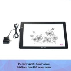 XP-PEN A4 Size LED Tracing Light Table Light Box Light Pad X-Ray Light Pad with Paper Clips and Anti-fouling Glove