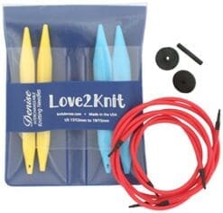 Love2Knit Interchangeable Knitting Needle Set, US 17 & 19