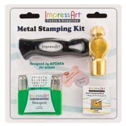 ImpressArt Metal Stamping Kit- Newsprint Lowercase