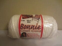 Bonnie Macrame Craft Cord 6mmx100yd-White