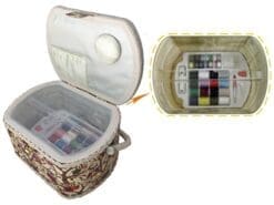 Michley Sewing Basket with 41-PC Sewing Kit