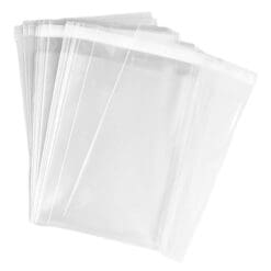 MyCraftSupplies 9x12 Inch Resealable Clear Cello Bags - Tape on Lip (Flap) Set of 100