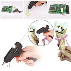 Hot Glue Gun Aoleca Mini Craft Glue Gun with 30pcs Melt Glue Sticks High Temperature 20 Watt Melting Glue Gun Kit Flexible Trigger for DIY Small Craft Projects&Sealing and Quick Repairs