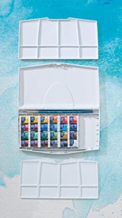 Winsor & Newton Cotman Water Color Pocket PLUS Set of 24 Half Pans