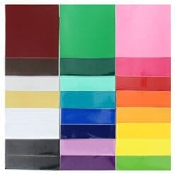 Oracal 651 Glossy Vinyl - 24 Pack of Top Colors - 12" x 12" Sheets